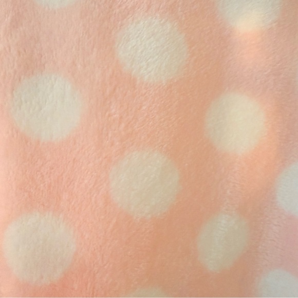 Kate Spade NWT Plush Polka Dot Robe Pink White Belted Lounge Wms Size Medium - Picture 5 of 8